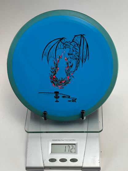 MVP Fission Fireball 172g - Blue w/ Dark Rim (Dragon Stamp)