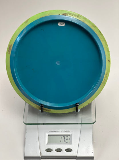 MVP Neutron Fireball – Blue w/ Green Rim (172g) | Used