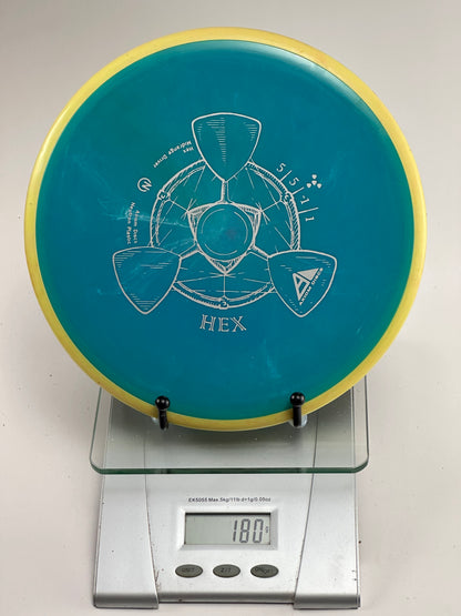 MVP Neutron Hex Midrange (Teal w/ Yellow Rim) 180g