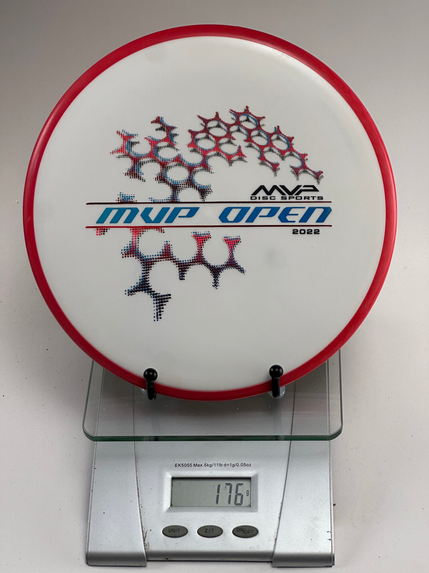 MVP Eclipse Hex Glow (MVP Open 2022) White w/ Red Rim