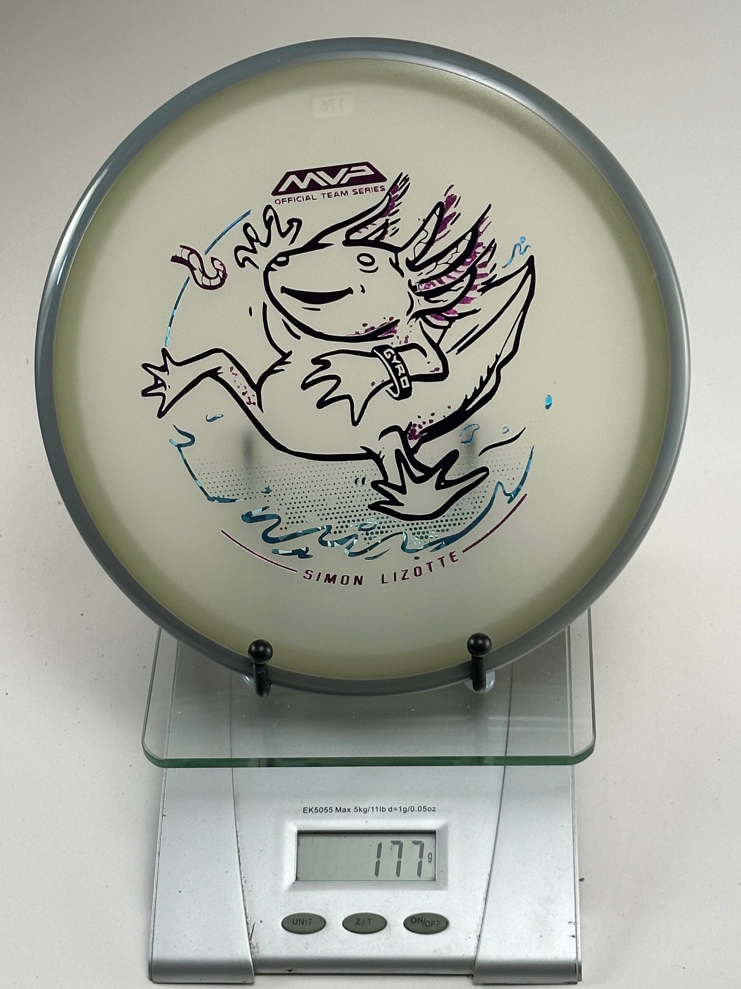 MVP Eclipse Hex Glow Simon Lizotte Team Series Axolotl Stamp (Black/Gray Rim)