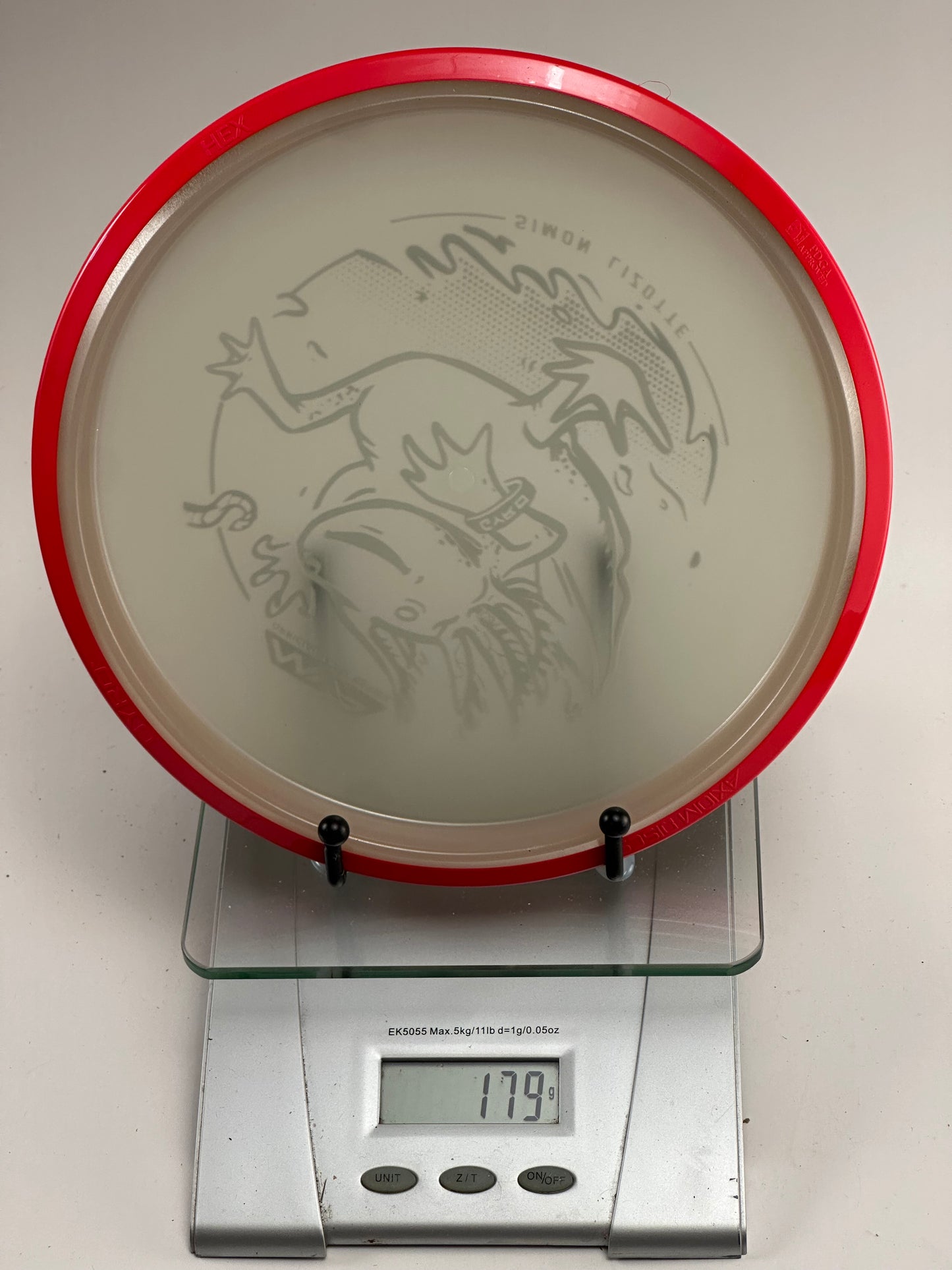 MVP Eclipse Hex Glow (Simon Lizotte Team Series) Axolotl Stamp, Red Rim 179g