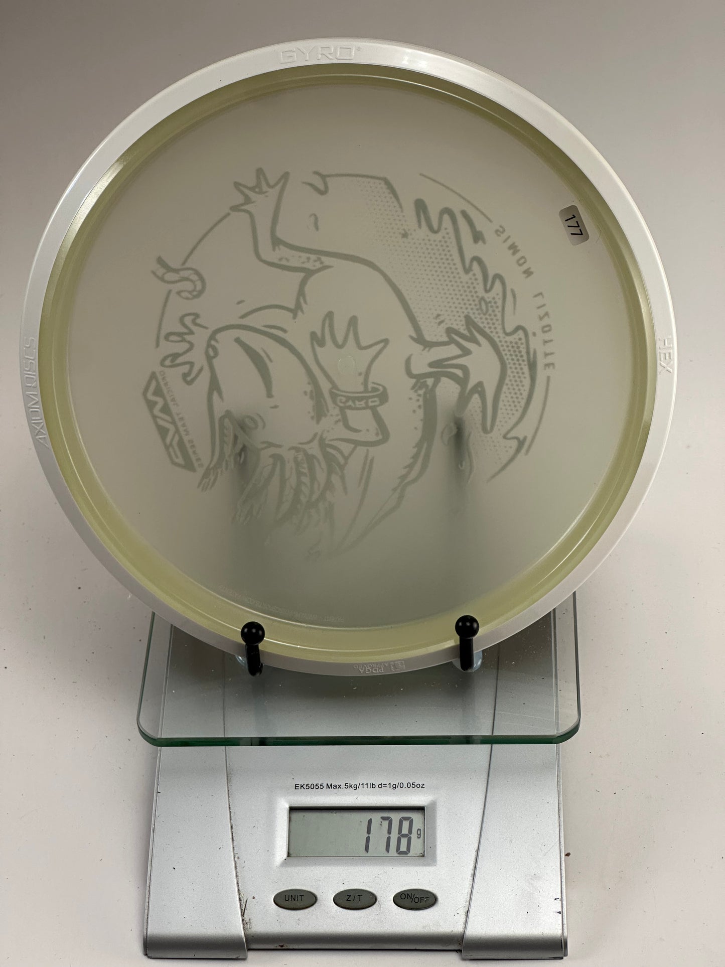 MVP Eclipse Hex Glow (Simon Lizotte Team Series) Axolotl Stamp, White Rim