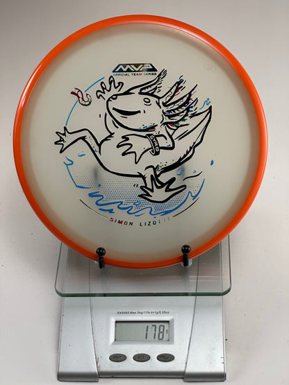 MVP Eclipse Hex Glow (Simon Lizotte Team) Axolotl Stamp - Orange Rim 178g