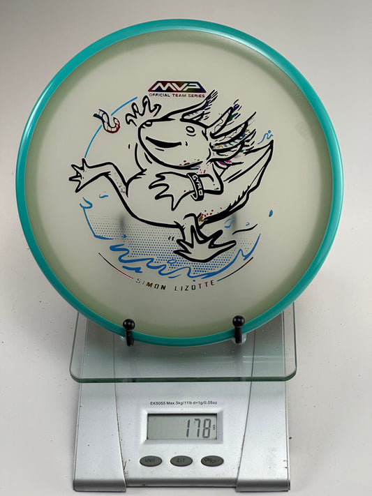 MVP Eclipse Hex Glow (Simon Lizotte Team Series) Axolotl Stamp, Teal Rim