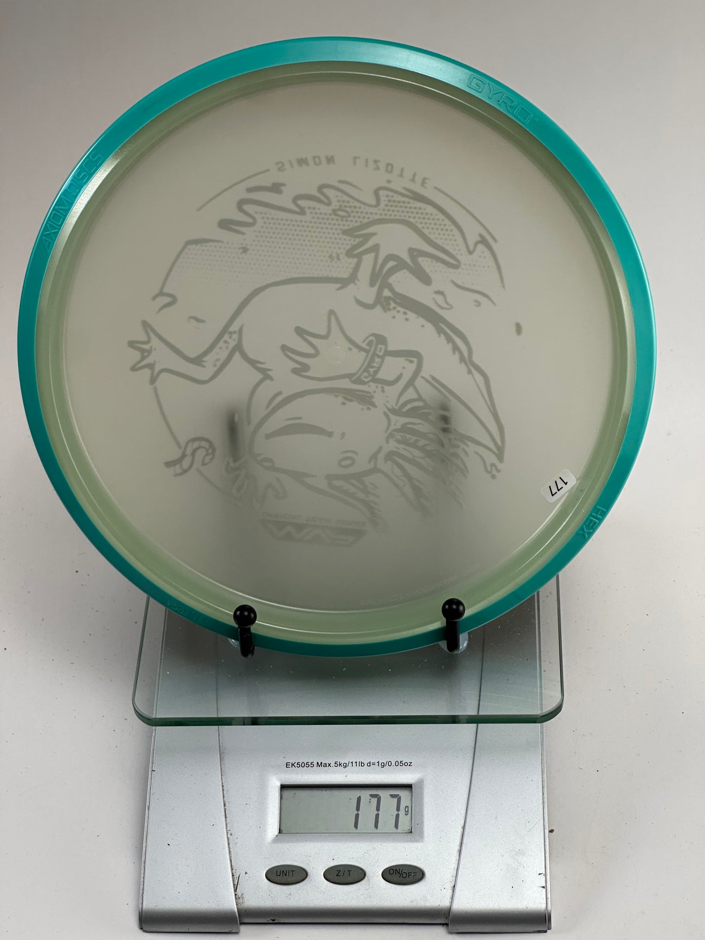 MVP Eclipse Hex Glow (Simon Lizotte Team Series) Axolotl Stamp, Teal Rim