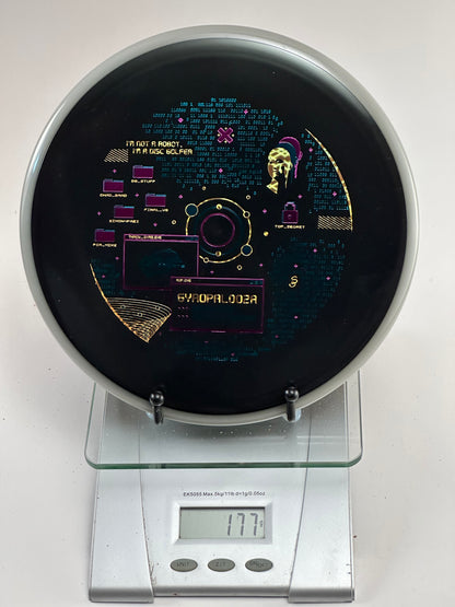 MVP Eclipse Hex (Gyropalooza 2023) Glow Midrange - Black w/ Gray Rim