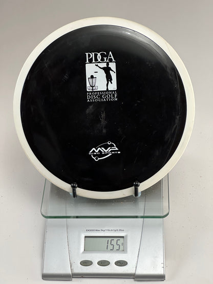 MVP Inertia Electron Distance Driver | Black with White Rim | PDGA Stamp