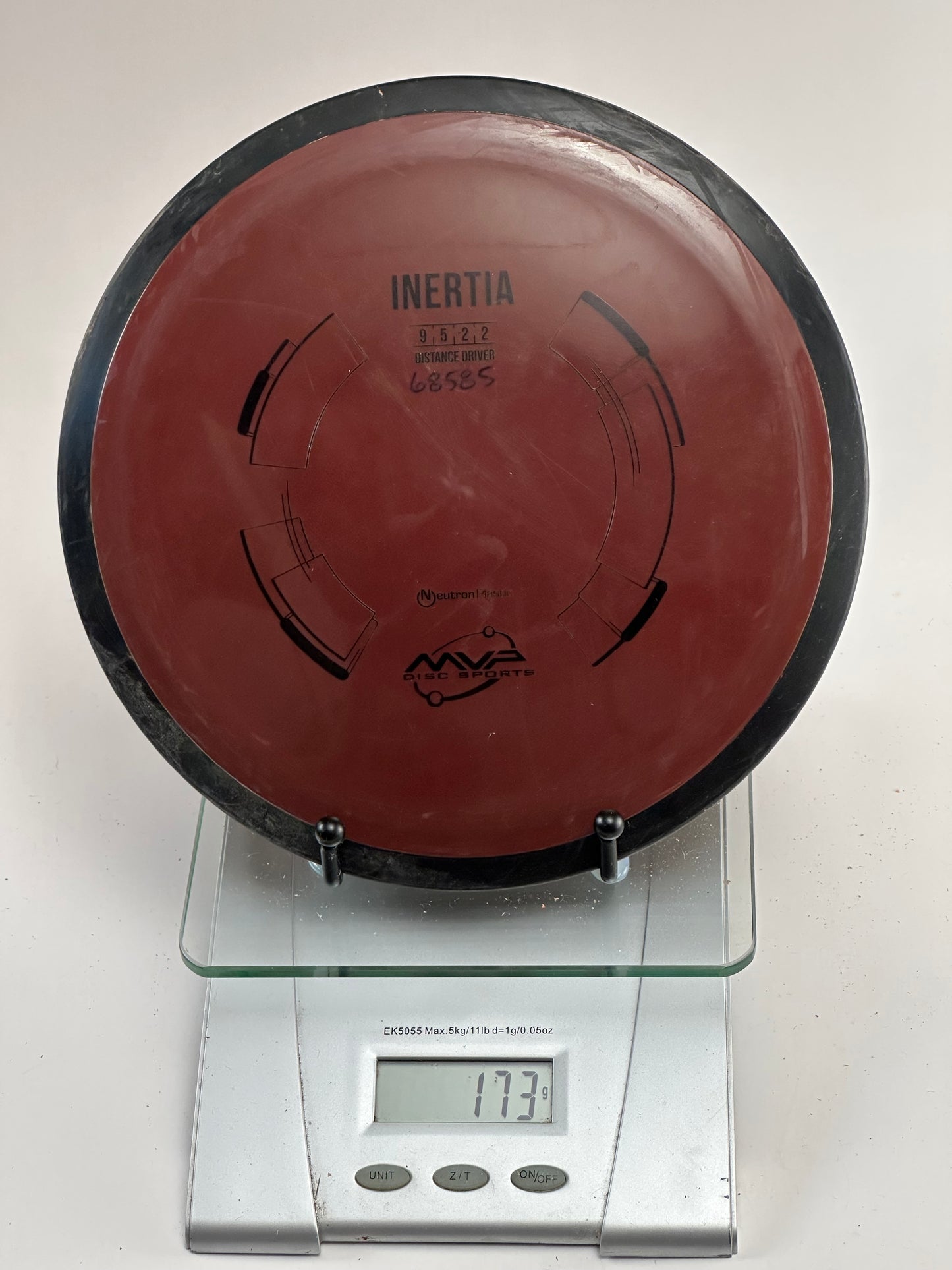 MVP Neutron Inertia Distance Driver (Red w/ Black Rim)
