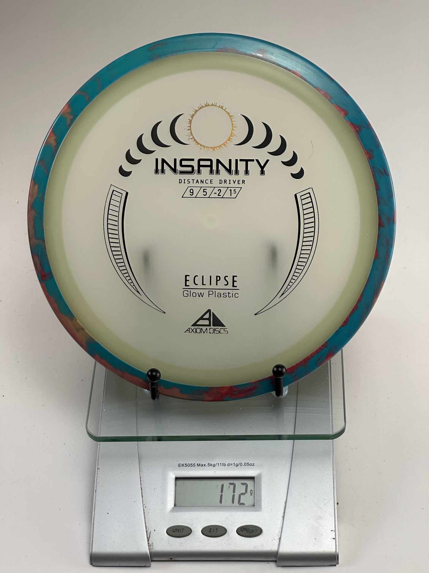MVP Eclipse Glow Insanity Distance Driver (Blue/Red Swirl Rim)