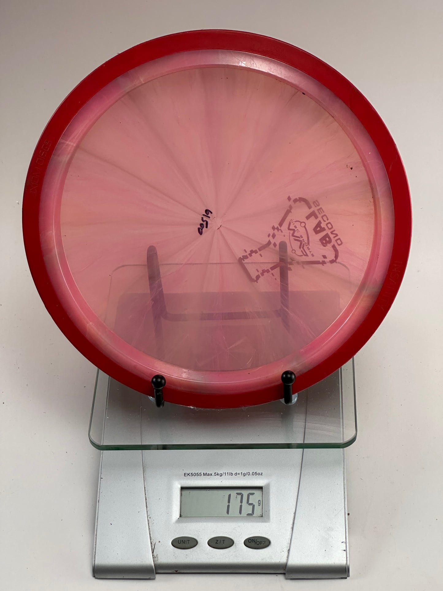 MVP Plasma Lab Second Insanity Distance Driver (Pink/Red Overmold) 175g