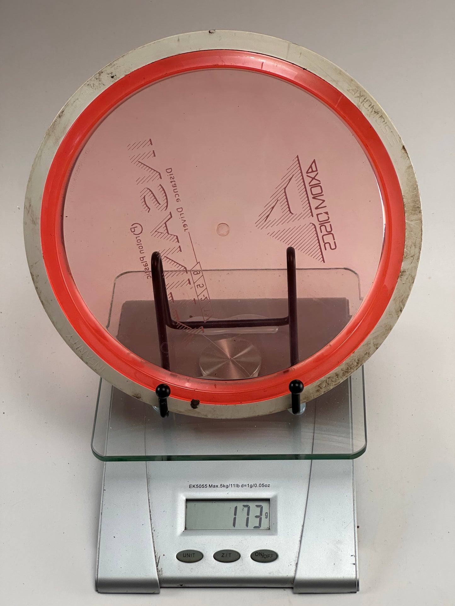 MVP Proton Insanity Distance Driver | Transparent Red Plate, White Rim