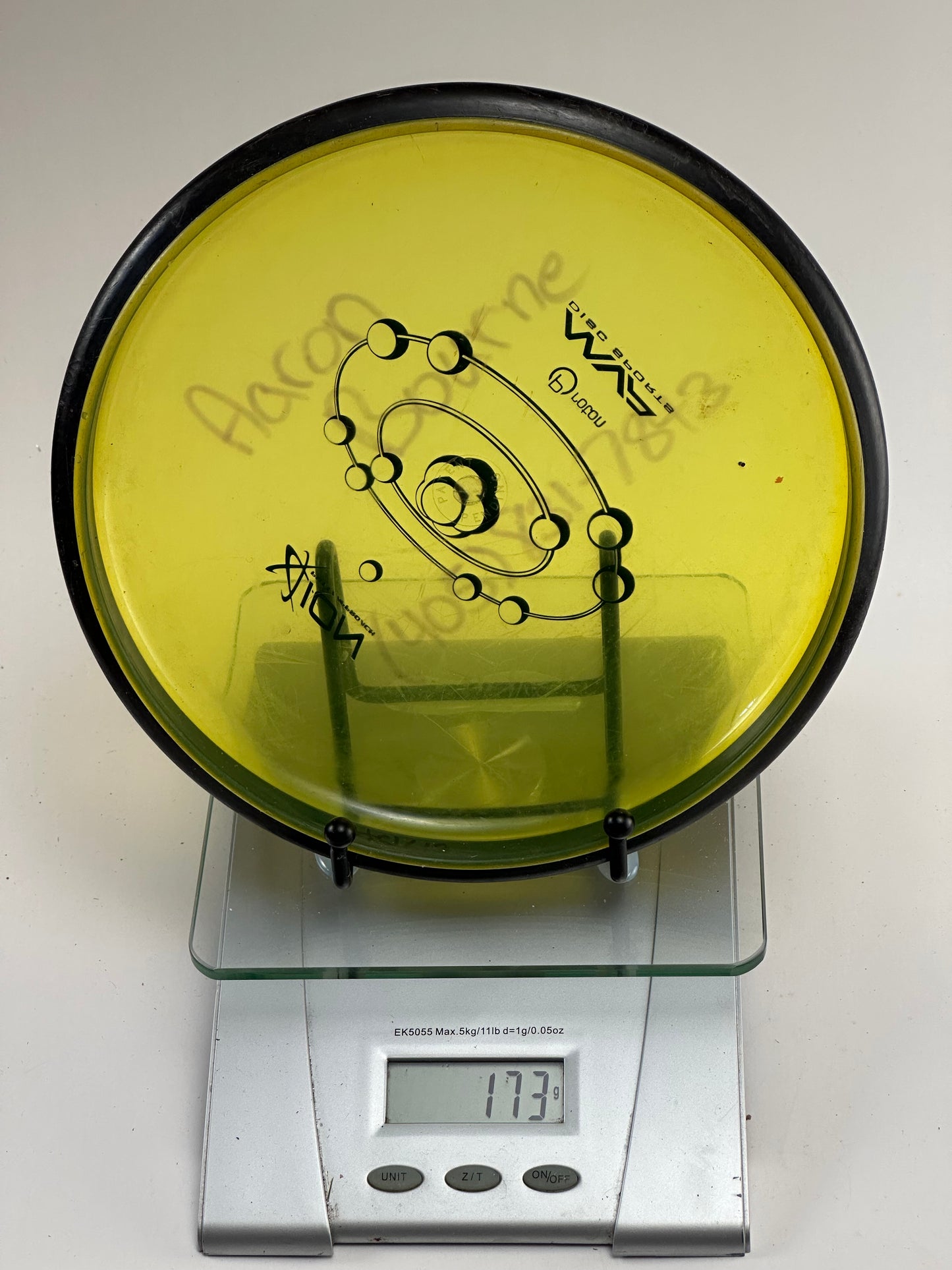 MVP Ion Proton Putter 173g Transparent Yellow w/ Black Rim