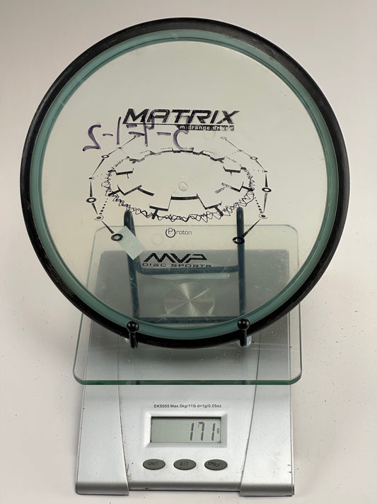 MVP Proton Matrix Midrange 171g Transparent Clear w/ Black Rim