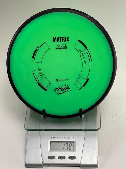 MVP Neutron Matrix 178g Green/Black Rim Midrange