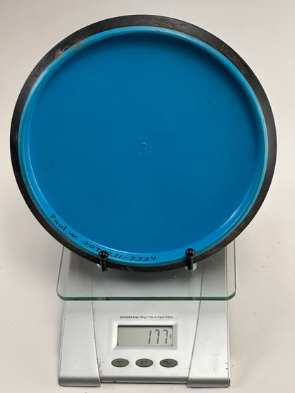 MVP Neutron Matrix Midrange 177g Blue w/ Black Rim