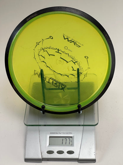 MVP Proton Matrix Midrange 177g Transparent Yellow/Green w/ Black Rim