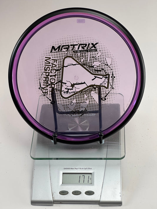 MVP Matrix Proton (Factory Misprint) 171g Translucent Purple/Black Rim