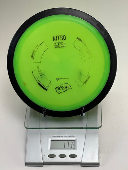 MVP Neutron Nitro Distance Driver (Green/Black Rim)