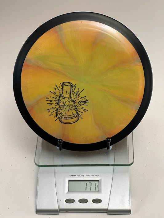 MVP Neutron Octane Lab Second (171g) Swirly Yellow/Orange w/ Black Rim