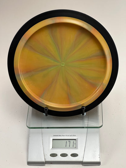 MVP Neutron Octane Lab Second (171g) Swirly Yellow/Orange w/ Black Rim