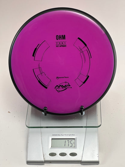 MVP Ohm Neutron Putter/Approach – Purple w/ Black Rim