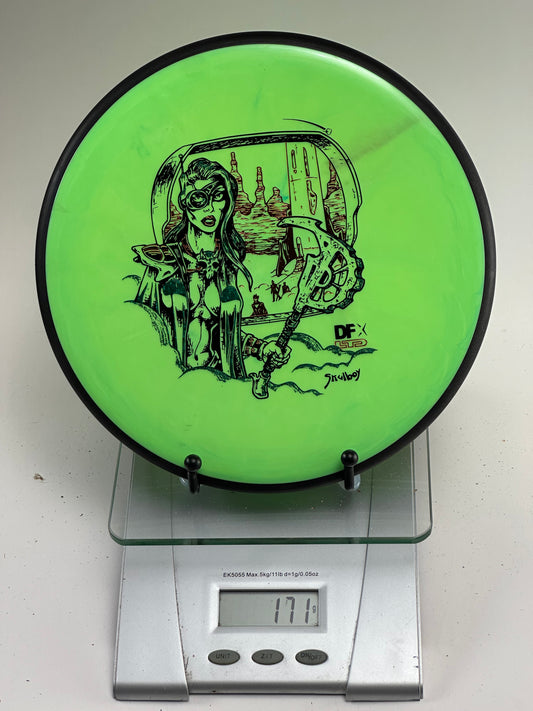 MVP Ohm Eclipse Glow Putter (Green/Black Rim) DFX Skulboy Stamp