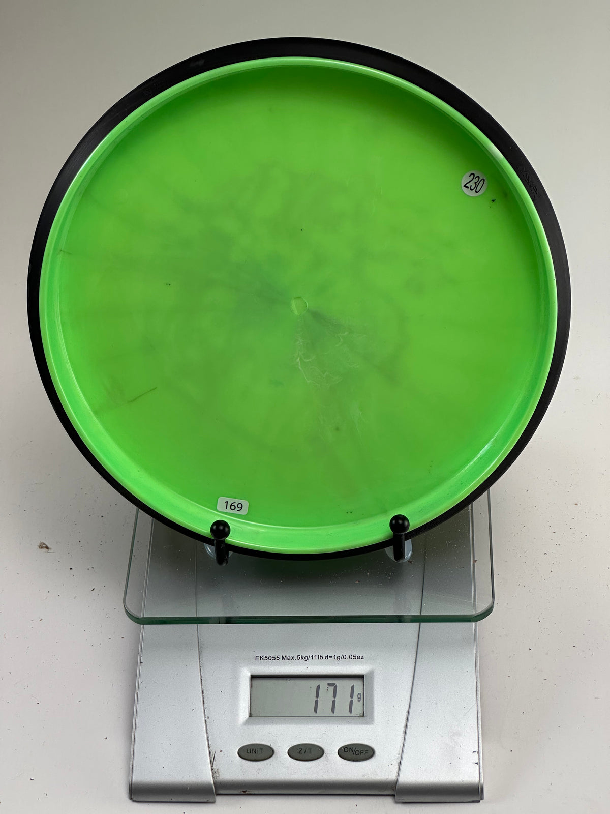 MVP Ohm Eclipse Glow Putter (Green/Black Rim) DFX Skulboy Stamp