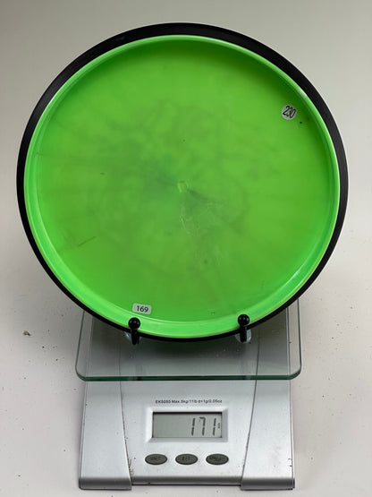 MVP Ohm Eclipse Glow Putter (Green/Black Rim) DFX Skulboy Stamp