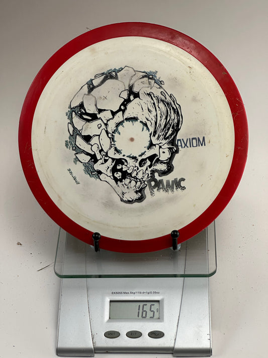 MVP Neutron Panic (Axiom) White w/ Red Rim Skull Stamp