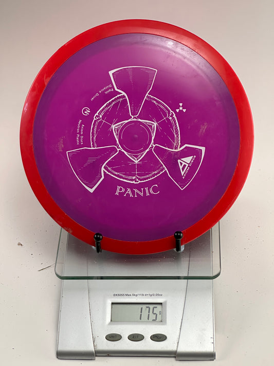 MVP Neutron Panic (175g) – Purple Plate / Red Rim, Radioactive Stamp
