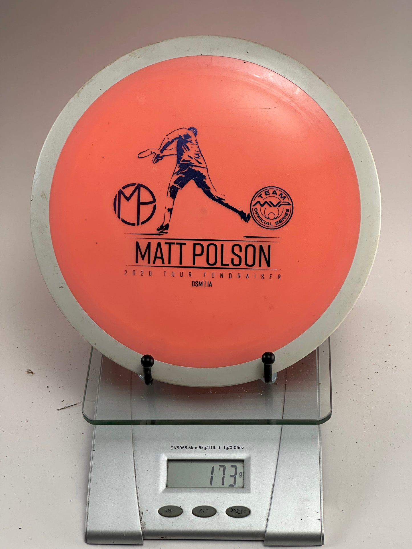MVP Neutron Panic (Matt Polson 2020 Tour) Orange w/ White Rim 173g
