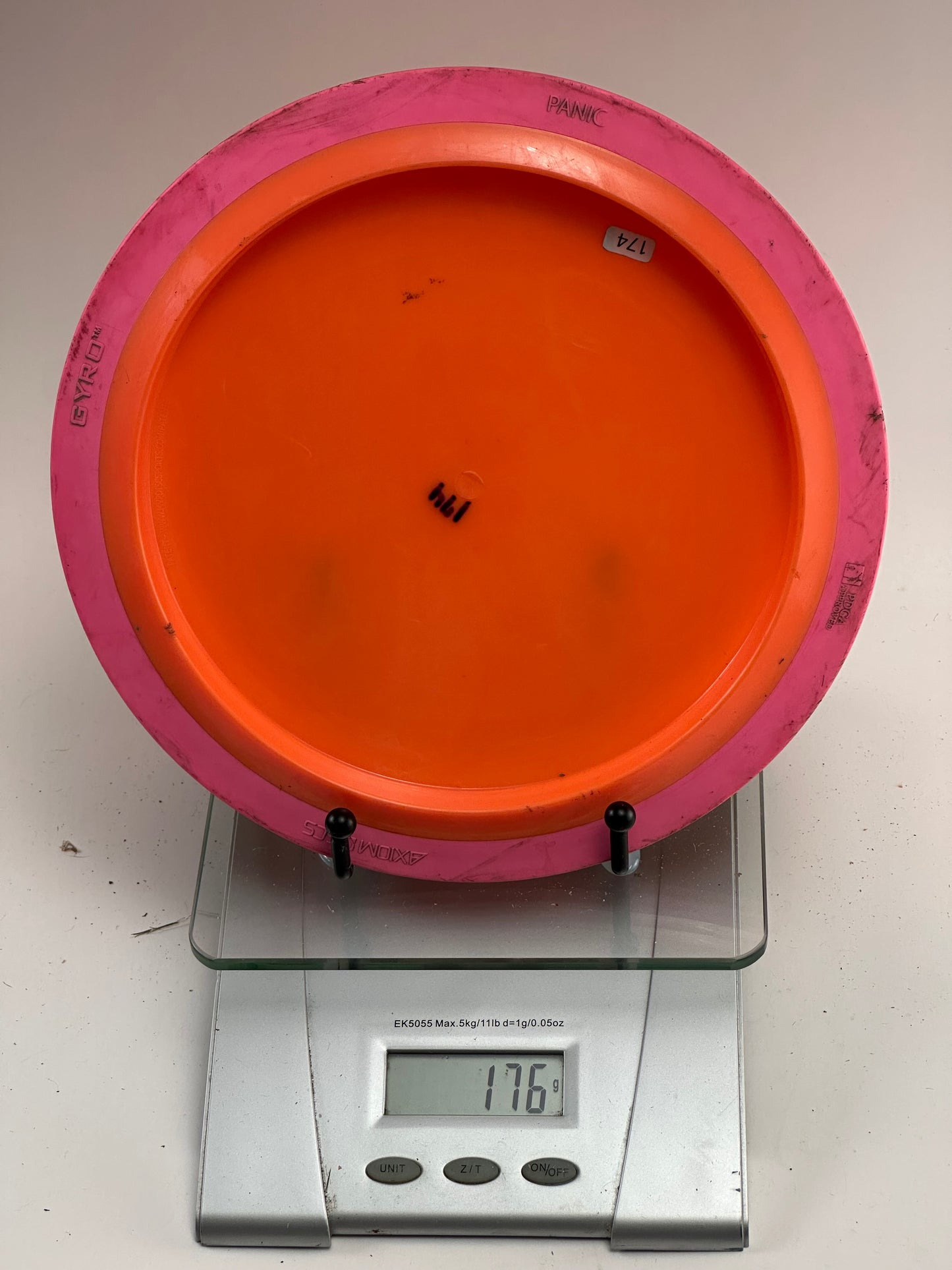 MVP Neutron Panic Distance Driver – Pink Rim / Orange Plate