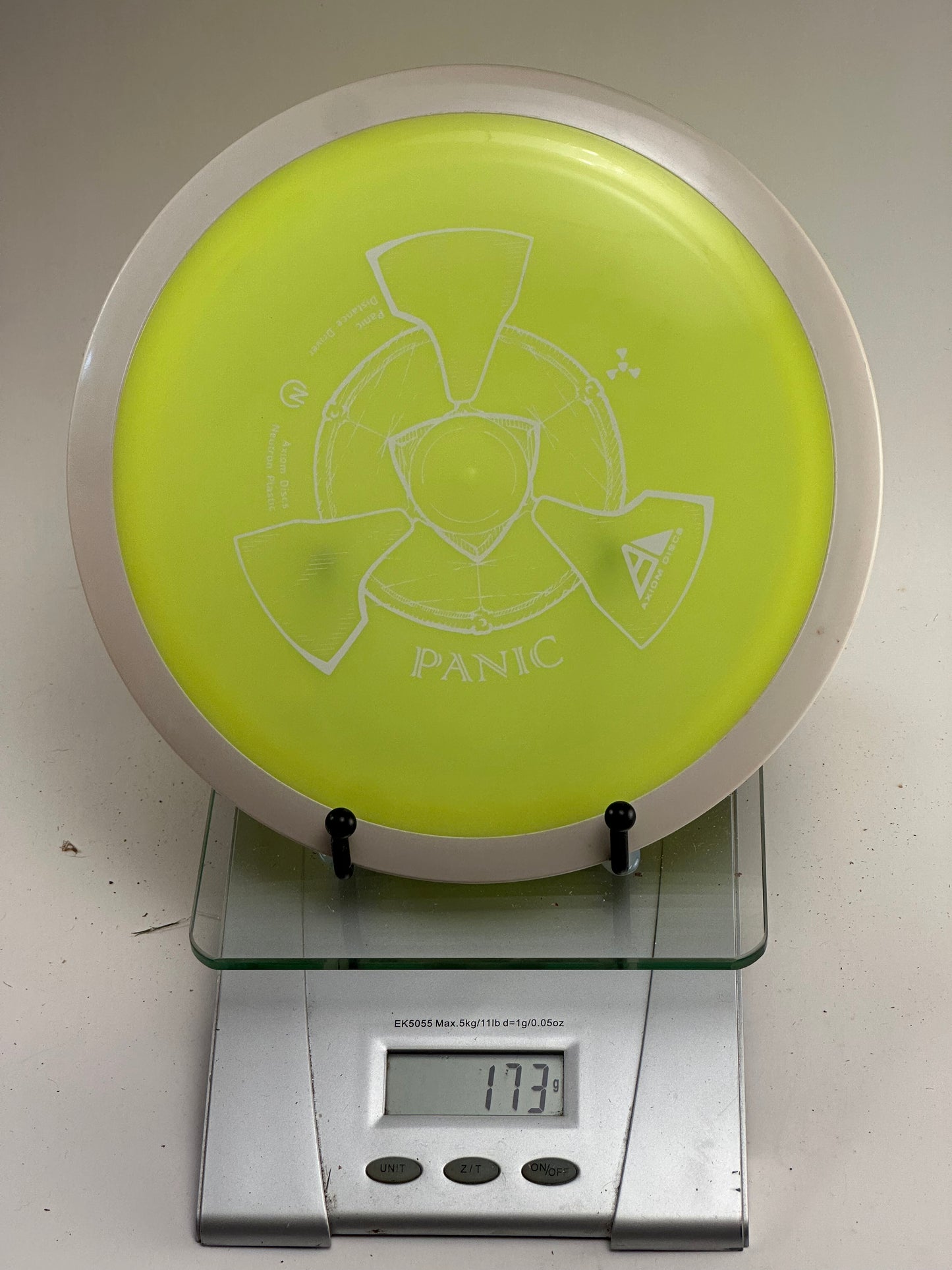 MVP Neutron Panic – Yellow Plate w/ White Rim (Radioactive Stamp)
