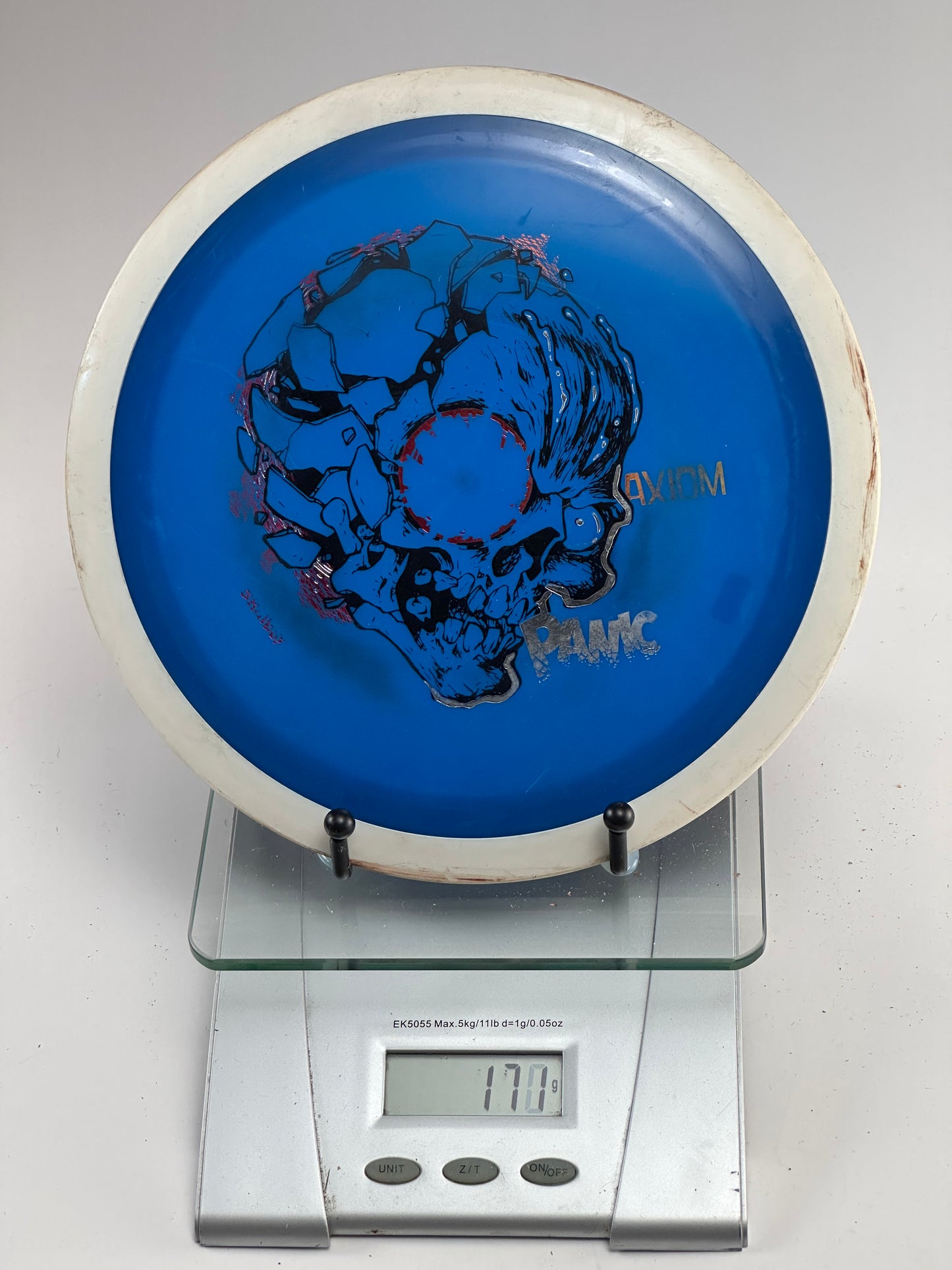 MVP Neutron Panic – Blue w/ White Rim, Skull Stamp
