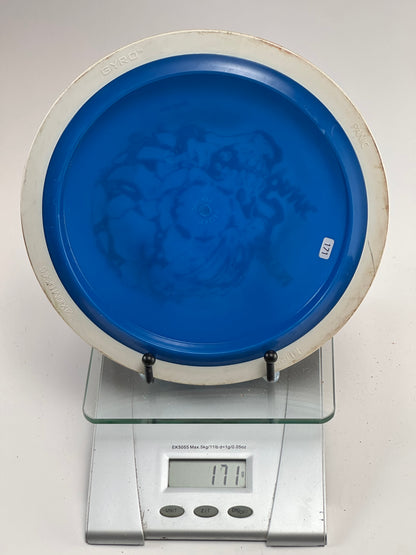 MVP Neutron Panic – Blue w/ White Rim, Skull Stamp