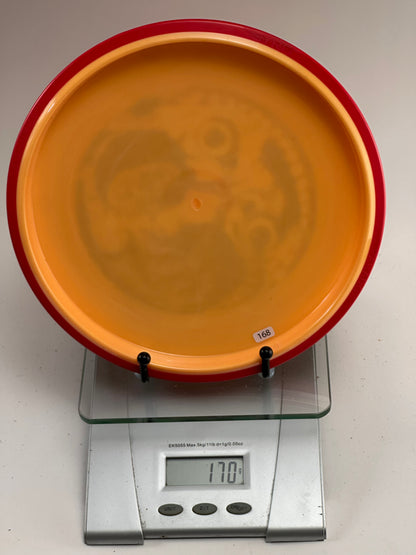 MVP Neutron Paradox Midrange – Orange w/ Red Rim, Skull Stamp
