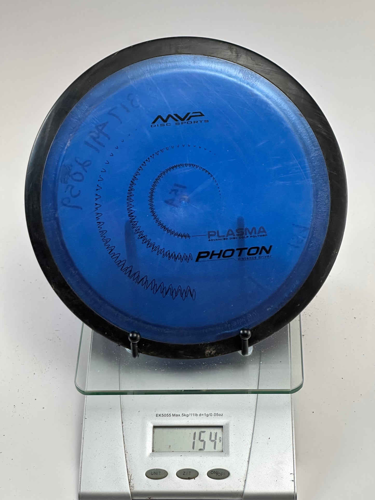 MVP Plasma Photon Distance Driver - Blue w/ Black Rim (154g)