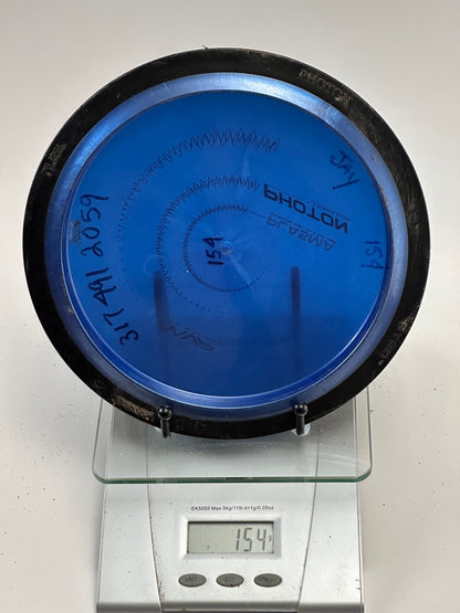 MVP Plasma Photon Distance Driver - Blue w/ Black Rim (154g)