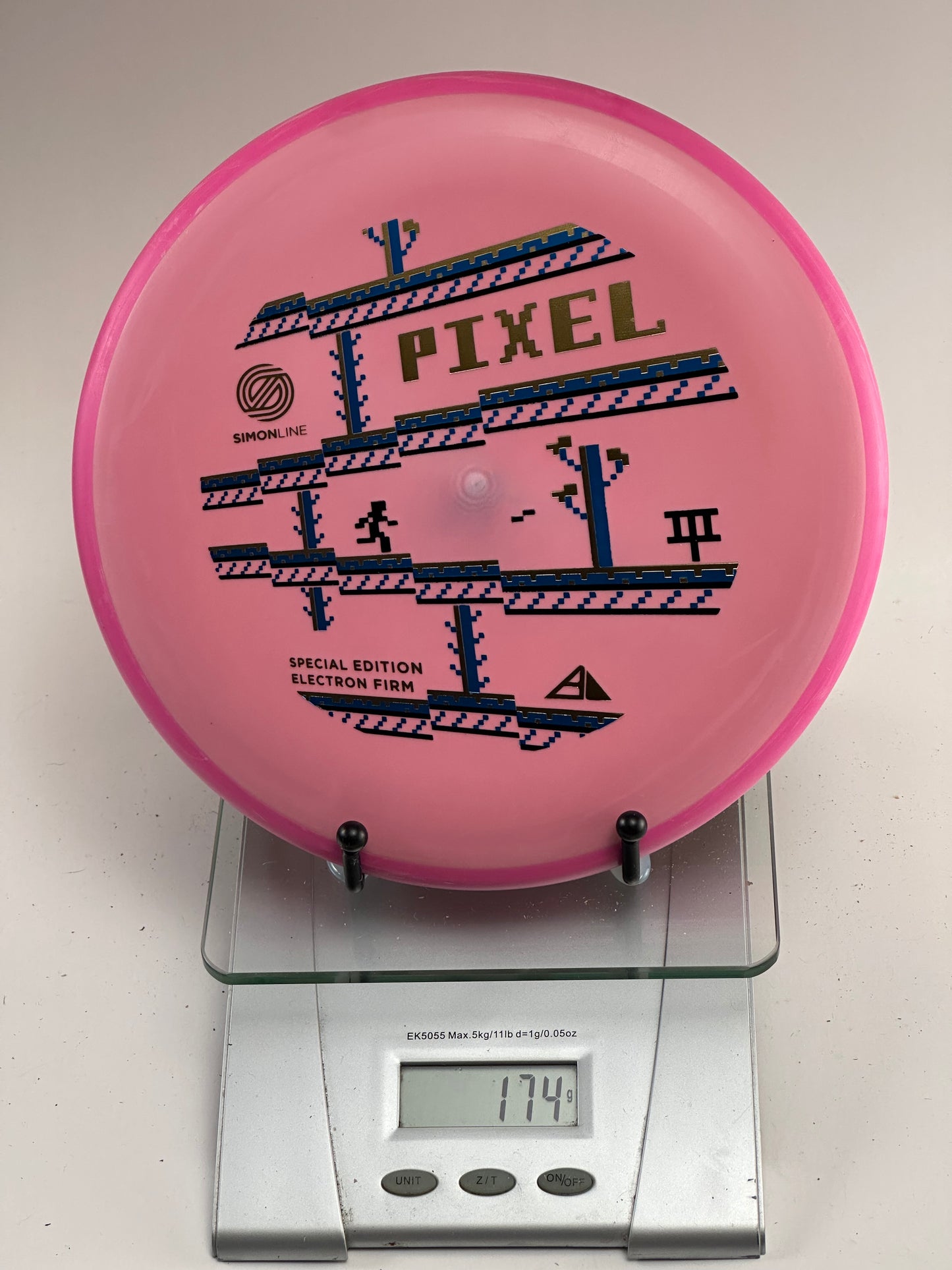 MVP Pixel (Special Edition) Electron Firm – Pink/Pink Rim, Simon Line Pixel Stamp