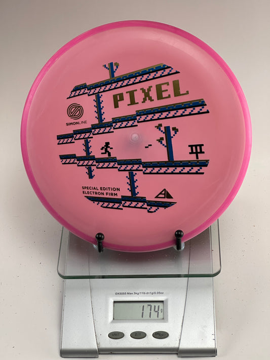 MVP Pixel (Special Edition) Electron Firm – Pink/Pink Rim, Simon Line Pixel Stamp