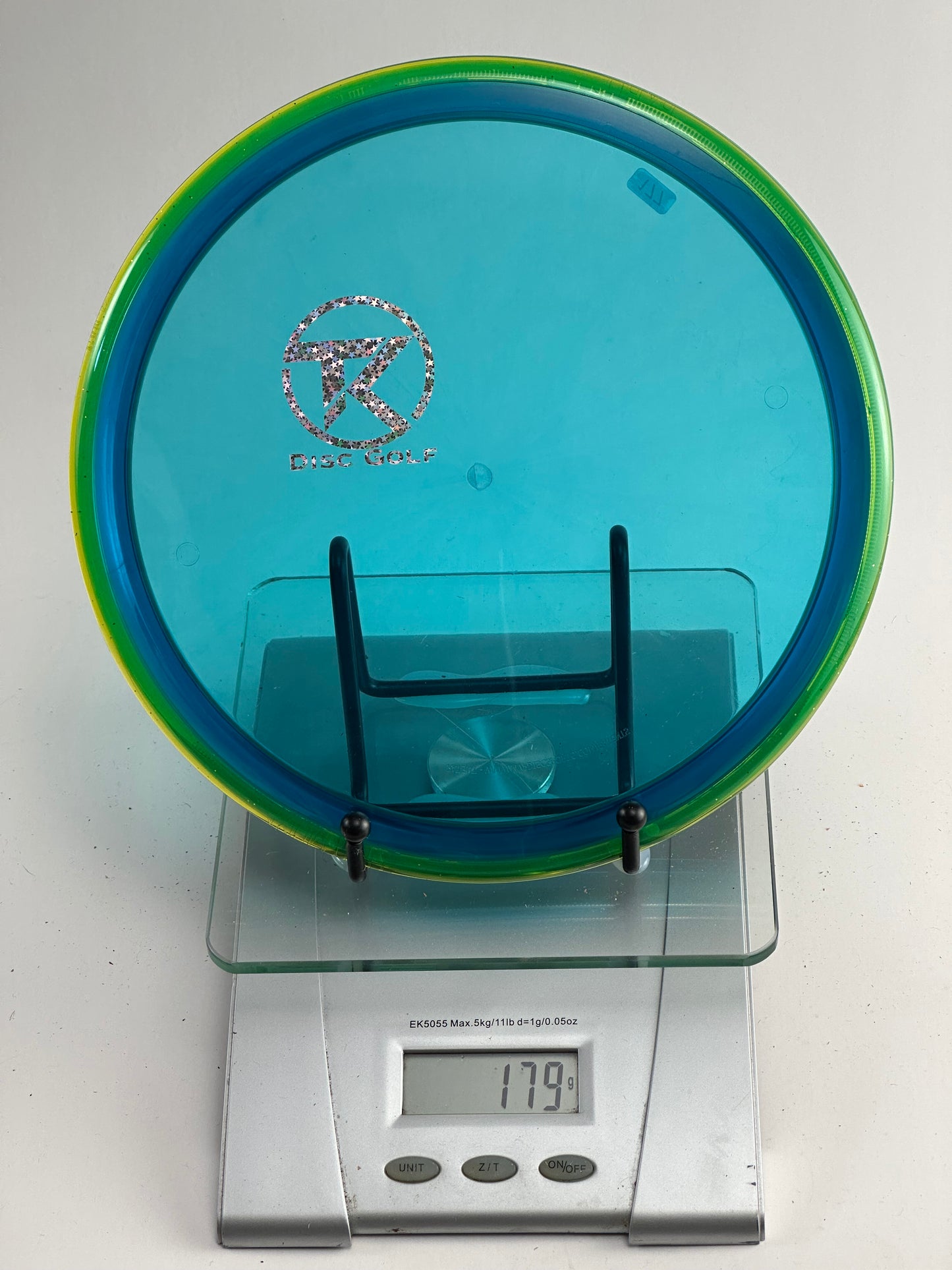 MVP Prism Plasma Pyro Midrange – Transparent Blue/Teal w/ Green Rim