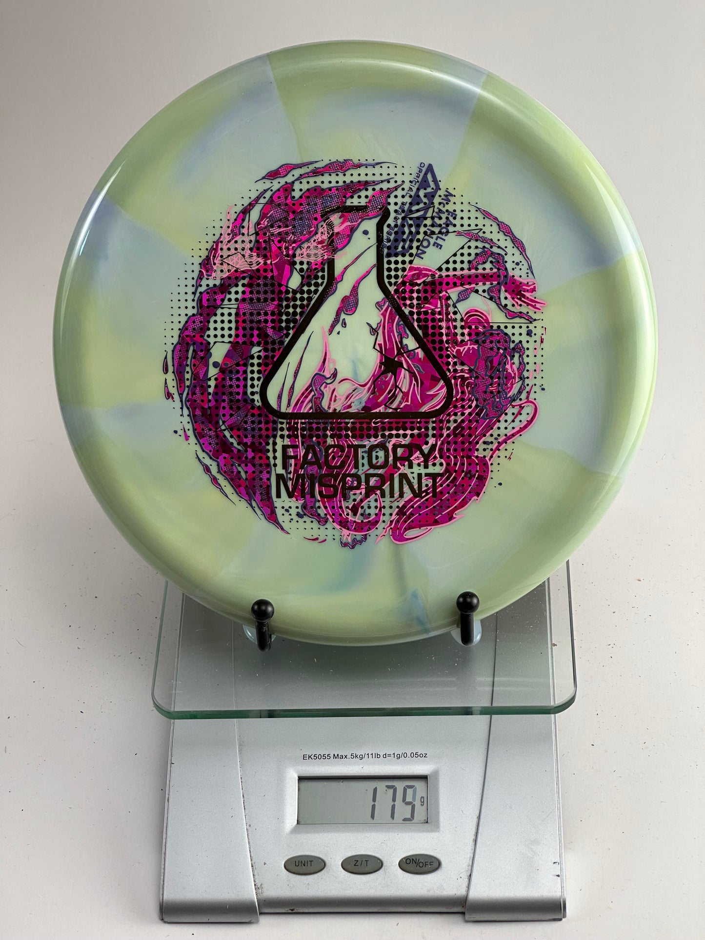 MVP Range Neutron (Lab Second) Factory Misprint – Swirly Green/Blue