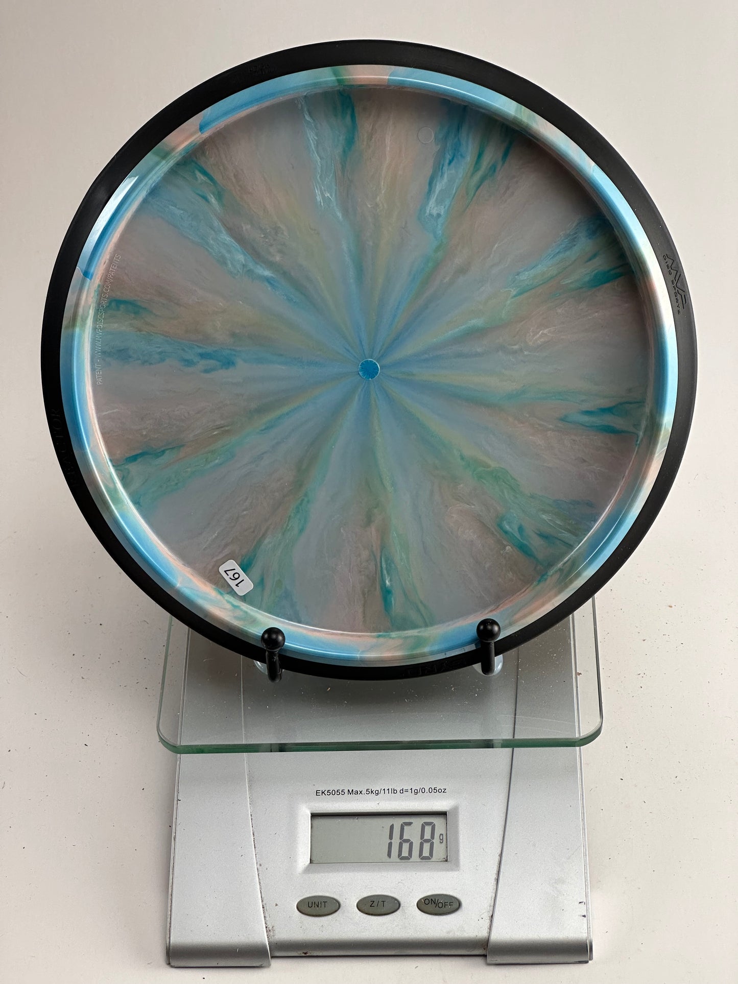 MVP Reactor Eclipse 2.0 Glow Lab Second (Blue Swirl, Black Rim) 168g