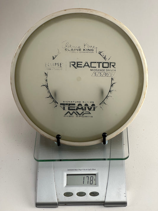 MVP Eclipse Reactor (Elaine King) Glow Midrange, White Plate/Black Rim
