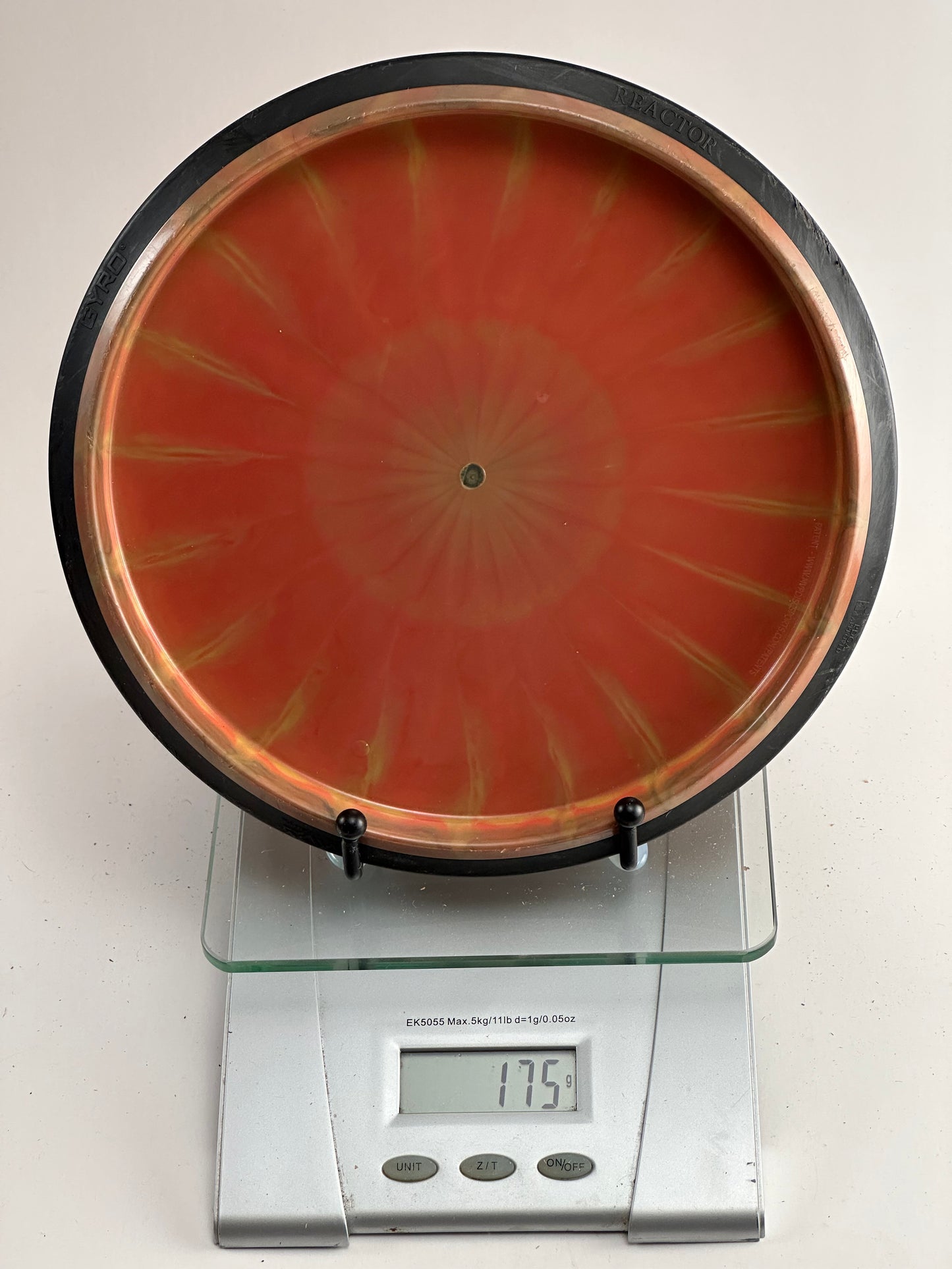 MVP Neutron Reactor Midrange – Orange Swirl w/ Black Rim (175g)