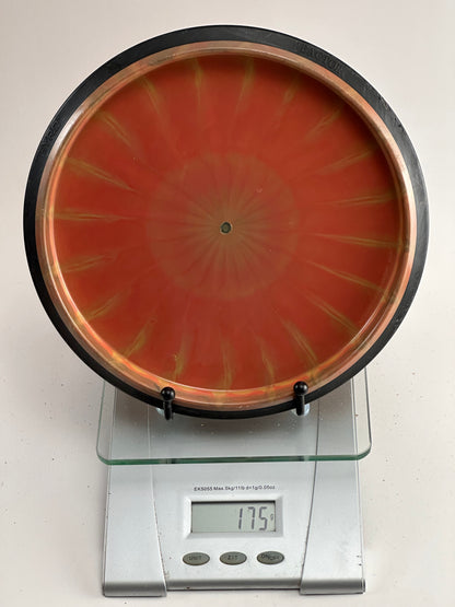 MVP Neutron Reactor Midrange – Orange Swirl w/ Black Rim (175g)