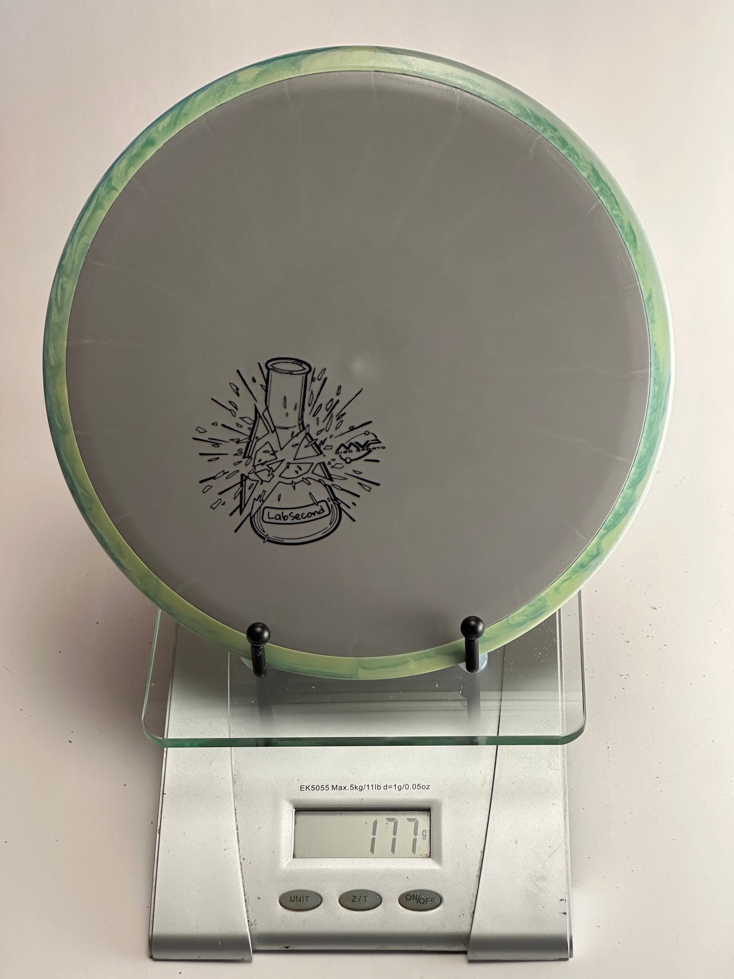 MVP Neutron Rhythm (Lab Second) | Gray Plate w/ Green Overmold