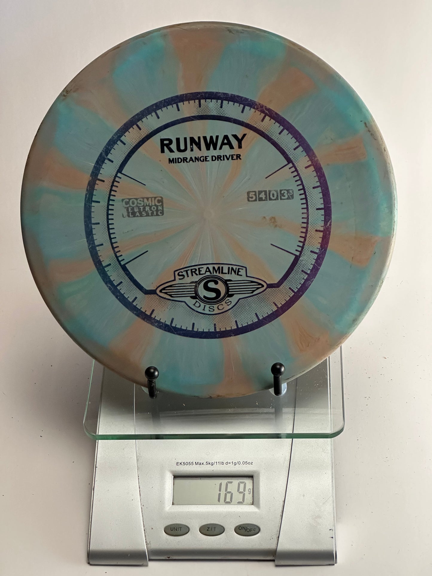Streamline Runway Cosmic Neutron Midrange (169g) Blue/Tan Swirl