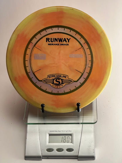 MVP Runway Cosmic Neutron Midrange (180g) Orange/Yellow Swirl